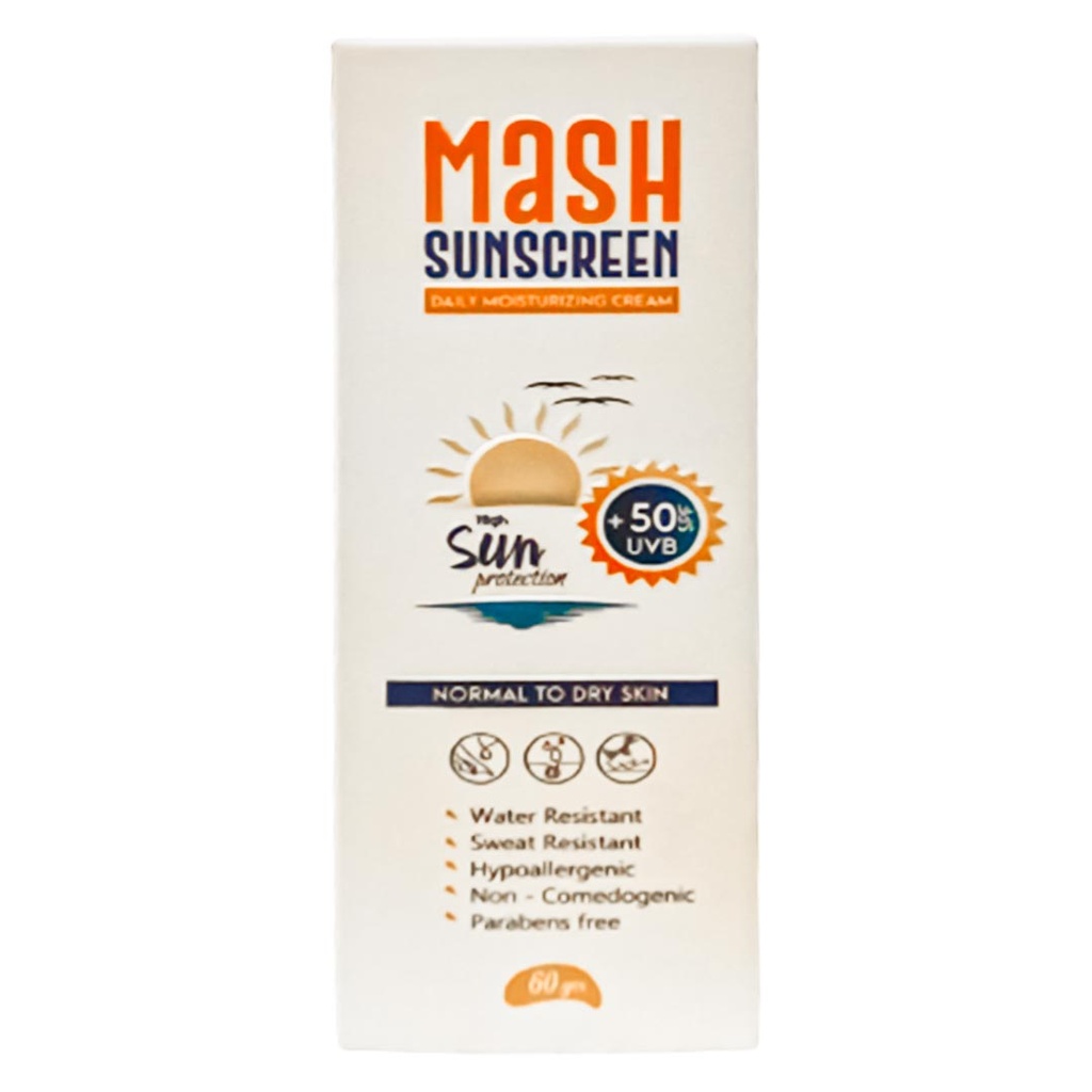 ماش صن سكرين - Mash Sun Screen (60g, بدون, 50)