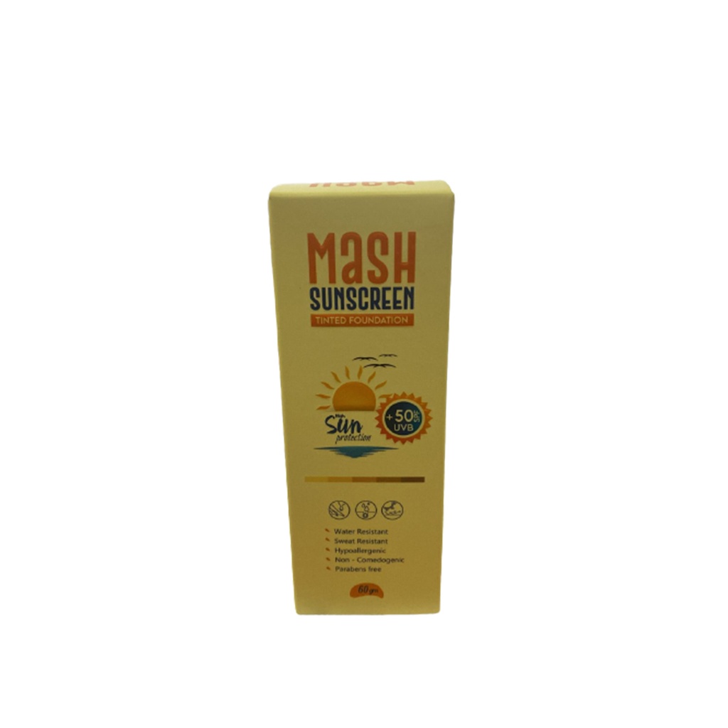 ماش صن سكرين تينتد - Mash Sun Screen Tinted (60g, بدون, 50)