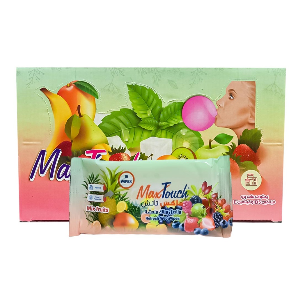 ماكس تاتش مناديل - Max Touch Wipes 36Psc (مبلل)