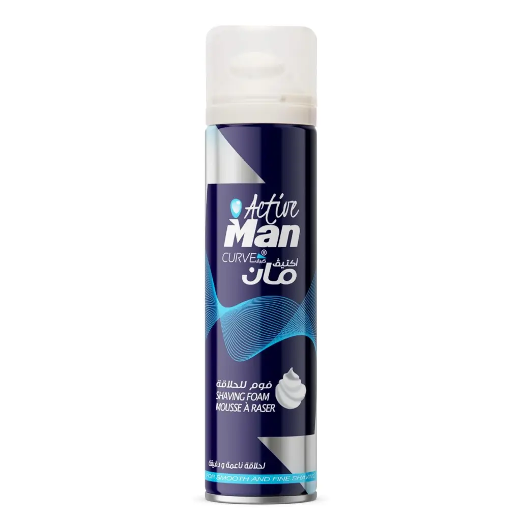 مان اكتيف كيرف فوم حلاقة - Man Active Curve Shaving Foam 200ml