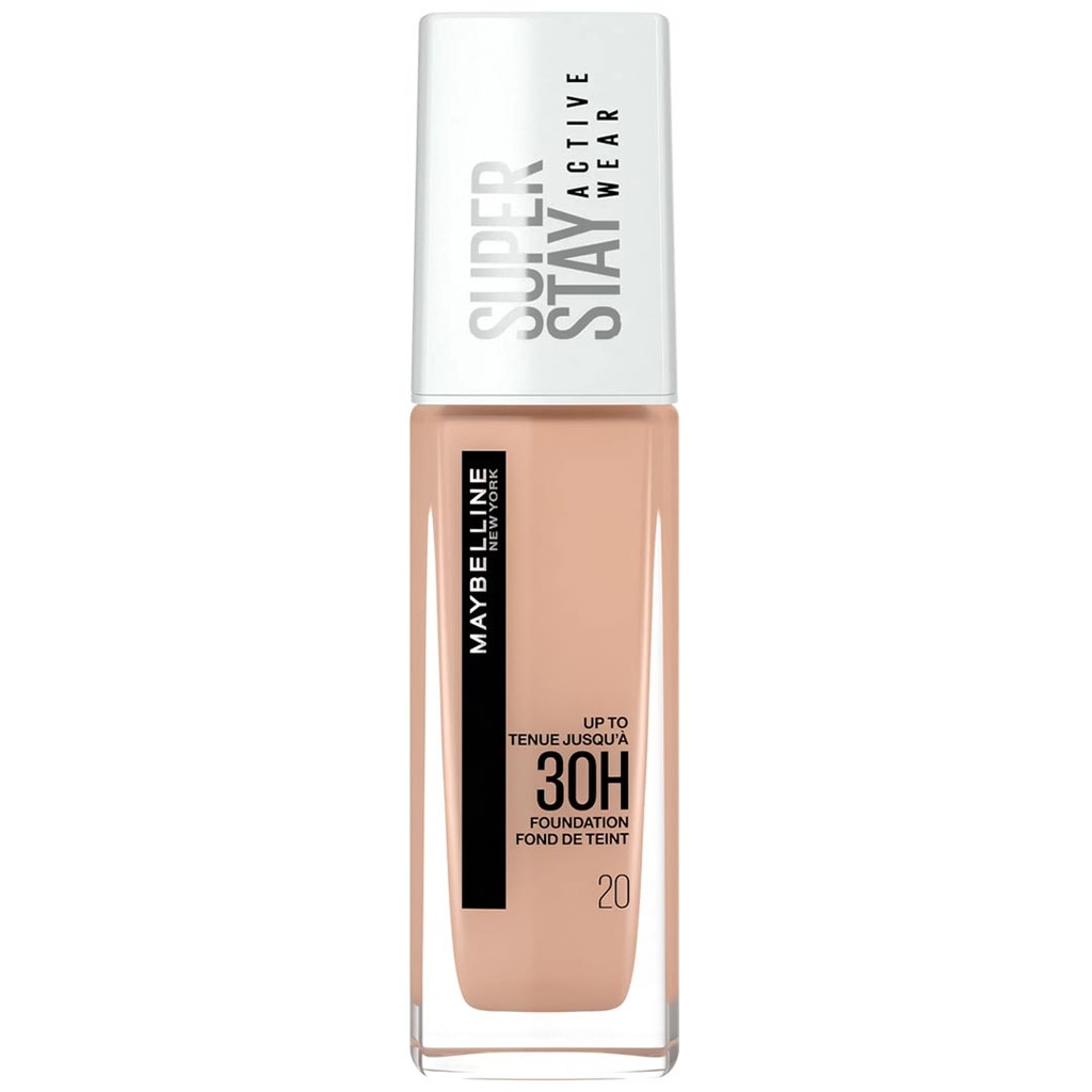 مايبلين سوبر ستاى اكتيف وير فونديشن - Maybelline Super Stay Active Wear Foundation (30ml, 20 كاميو بيج ايكلات)