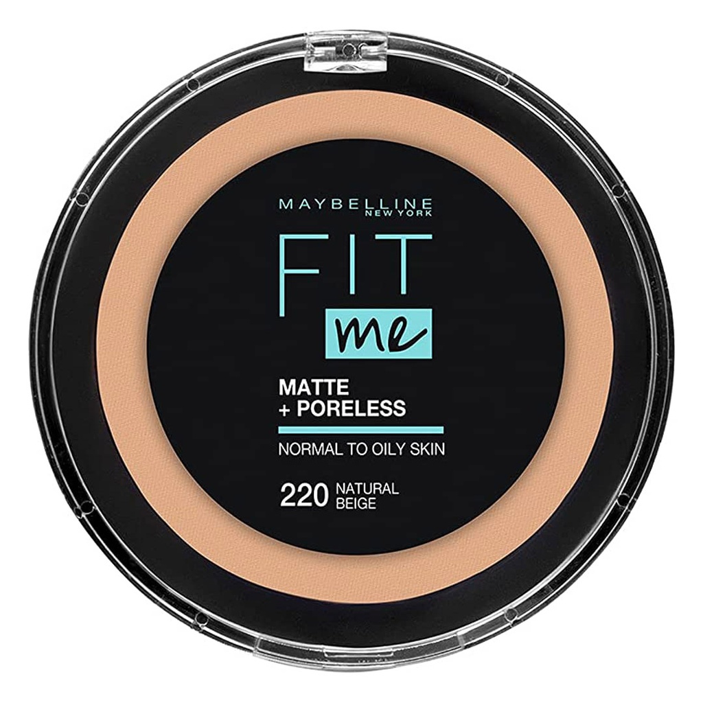 مايبلين فيت مى بودر - MAYBELLINE FIT me Powder (12g, 220 ناتورال بيجى)
