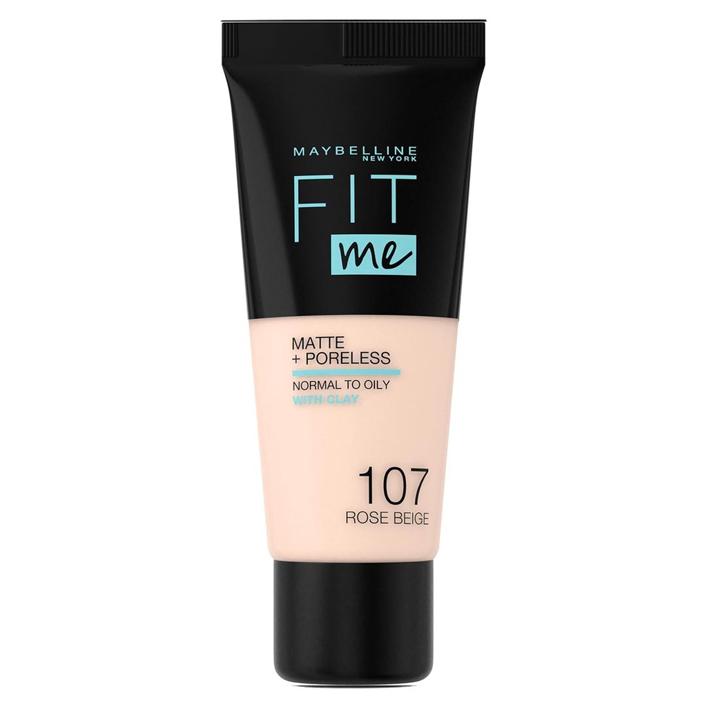 مايبلين فيت مى فونديشن - MAYBELLINE FIT me Foundation (30ml, 107 روز بيج)