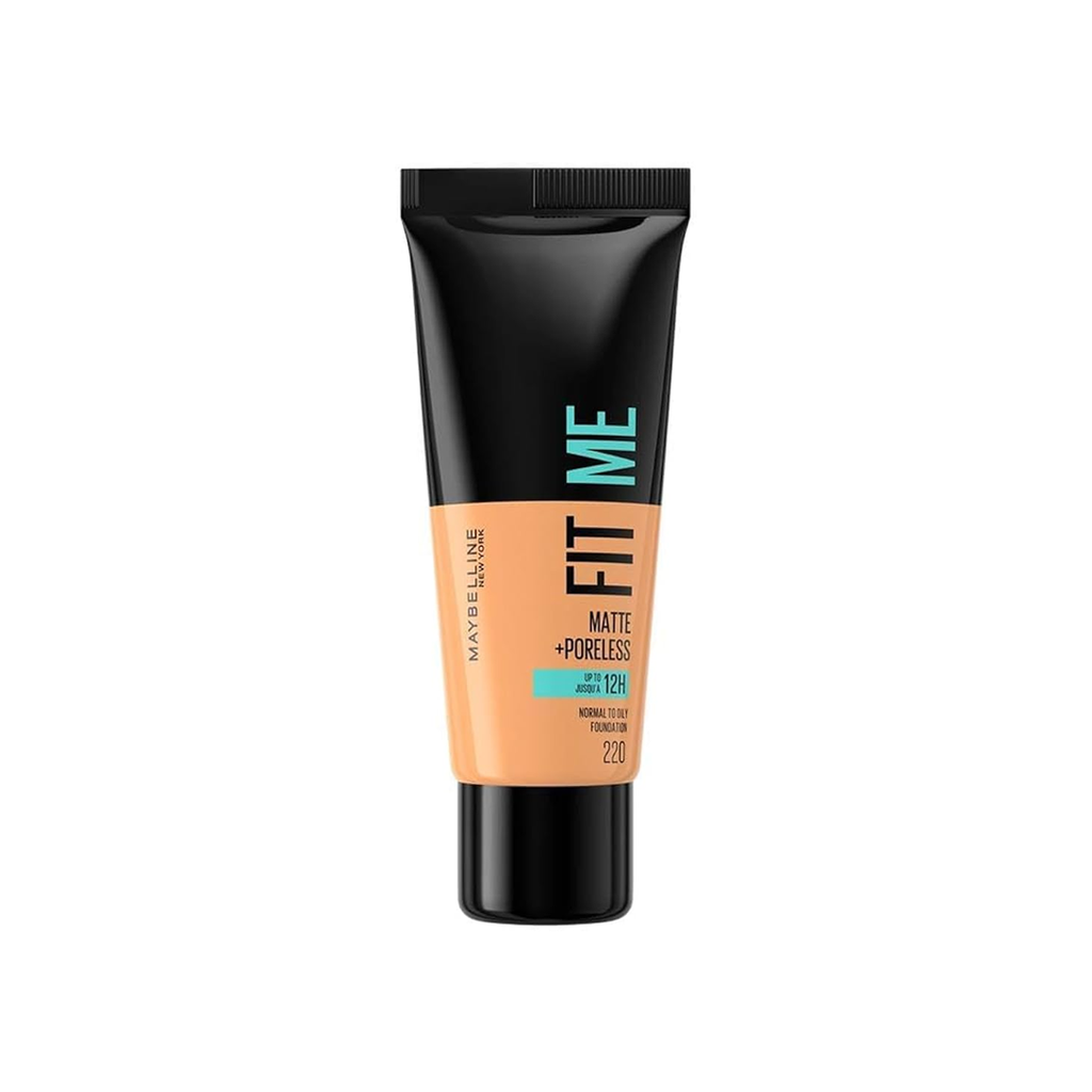 مايبلين فيت مى فونديشن - MAYBELLINE FIT me Foundation (30ml, 220 Natural Beige)