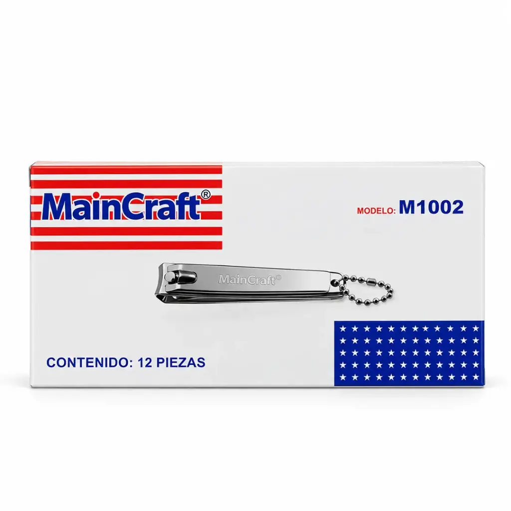 ماين كرافت قصافة اظافر - Main Craft Nail Clipper 12PSC (No:M1002)