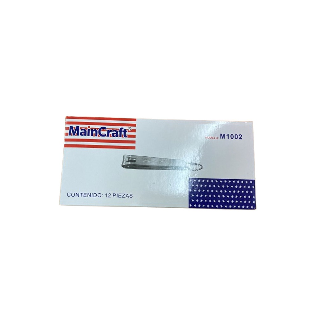 ماين كرافت قصافة اظافر - Main Craft Nail Clipper 12PSC (No:M1002)