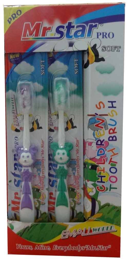 مستر ستار فرش اسنان - Mr.Star tooth brush (اطفال, No:02B, Soft)
