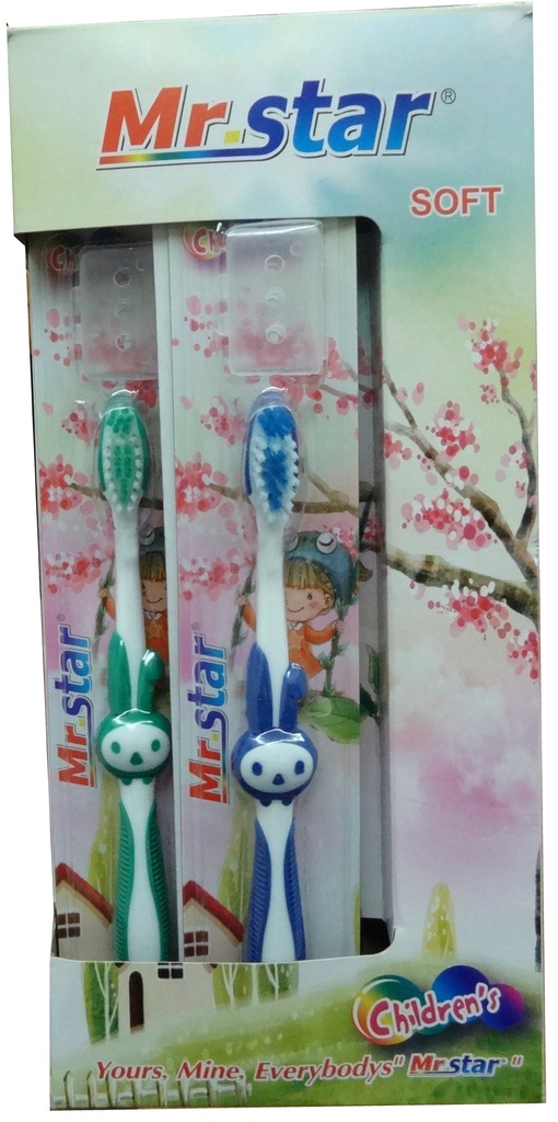 مستر ستار فرش اسنان - Mr.Star tooth brush (اطفال, No:008B, Soft)