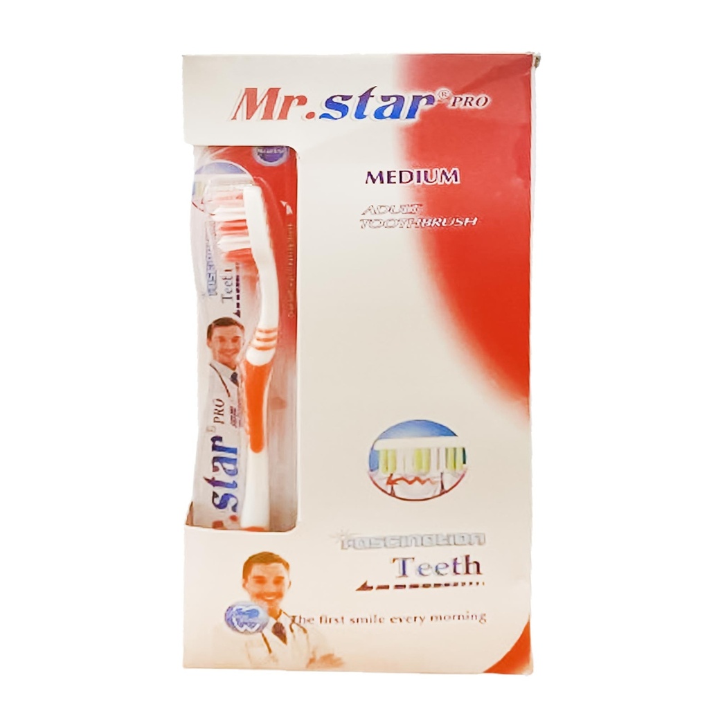 مستر ستار فرش اسنان - Mr.Star tooth brush (No:411, Med)
