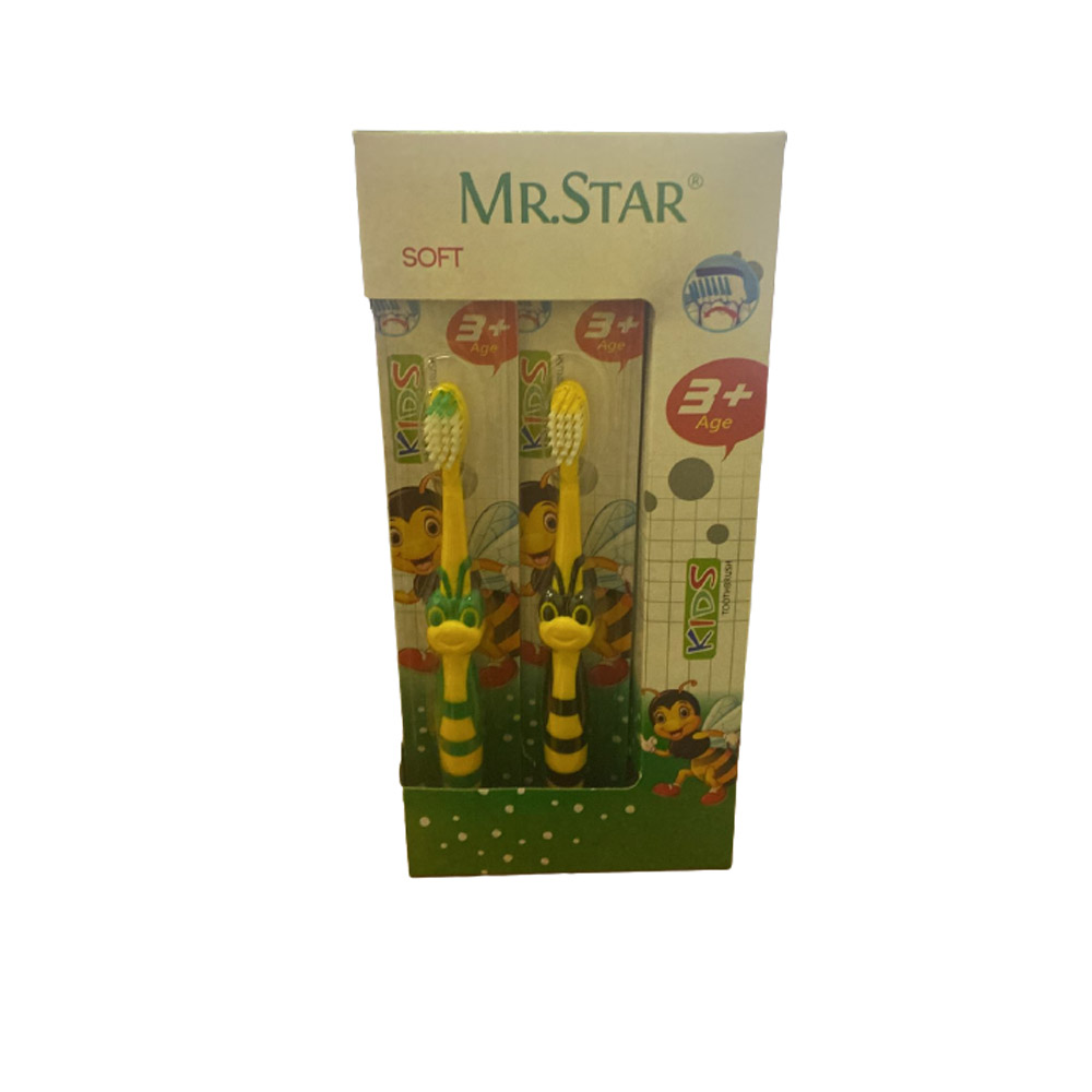 مستر ستار فرش اسنان اطفال - Mr.Star tooth brush Kids (No:01i, Soft)