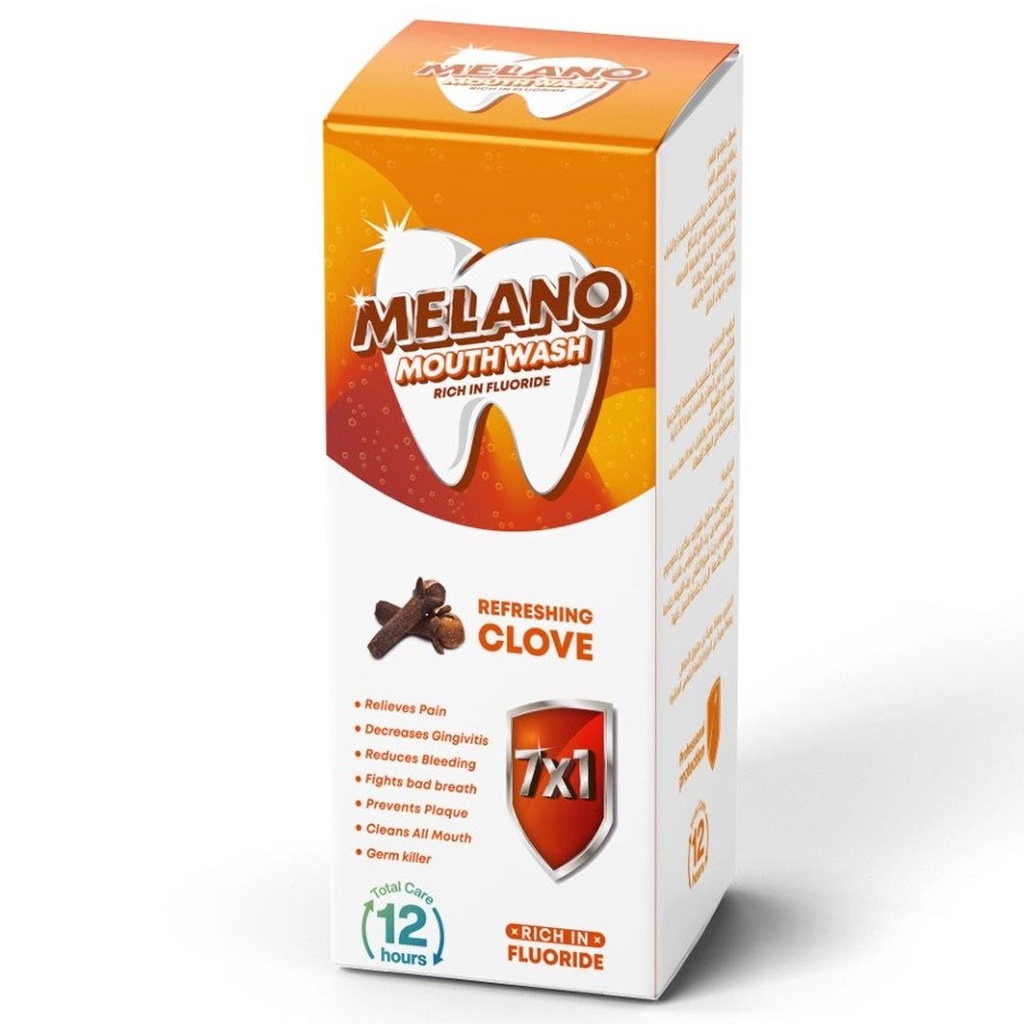 ميلانو غسول فم - Melano Mouth Wash (300ml, قرنفل)