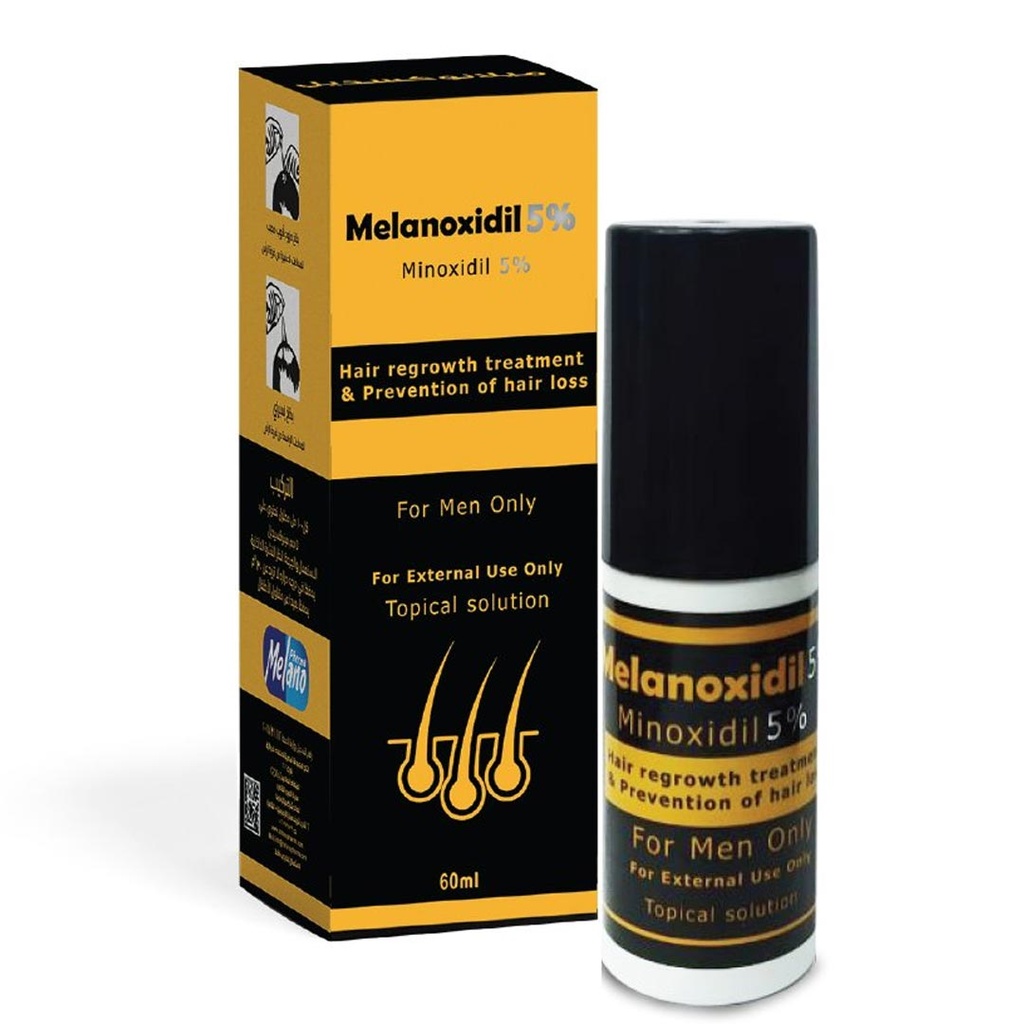 ميلانو مينوكسيديل 5% لنمو الشعر - Melano Minoxidil 5% For Hair Growth (60ml)