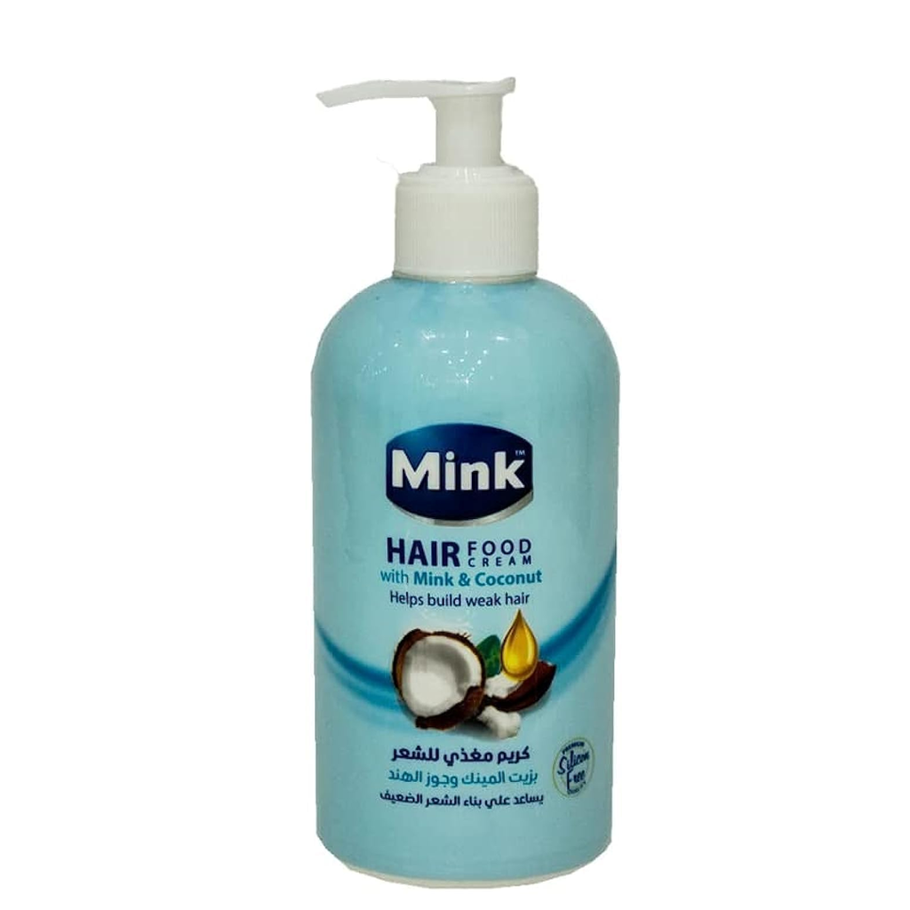 مينك كريم هيرفود بخاخ مينك&جوزهند - Mink Cream Hair Food Bumb Mink&Coconut (350ml)