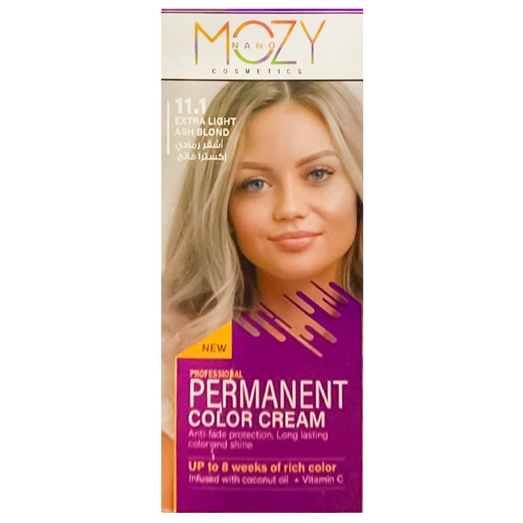 نانو موزى صبغة - Nano Mozy Color (60ml, Extrz Light Ash Blond 11-1)