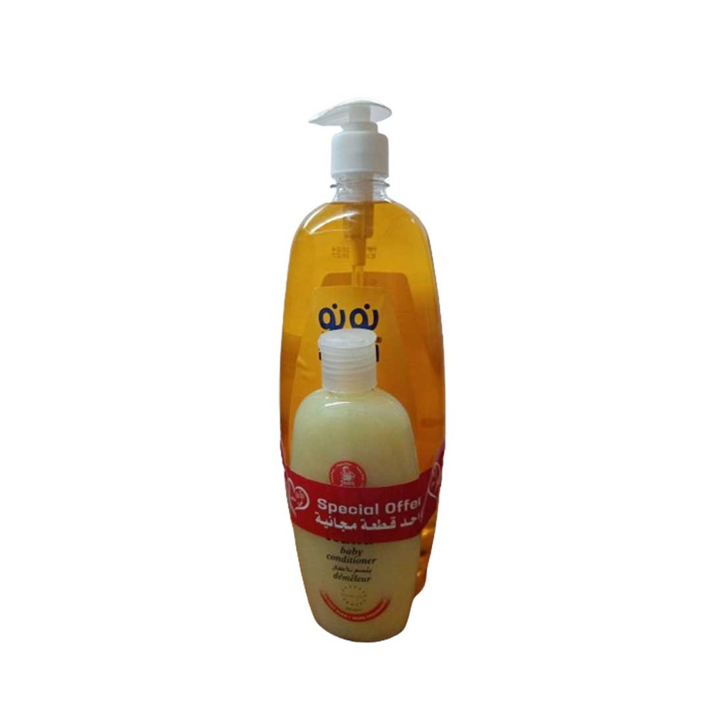 نونو شامبو - Nunu Shampoo (1L, Conditioner 200ml+)