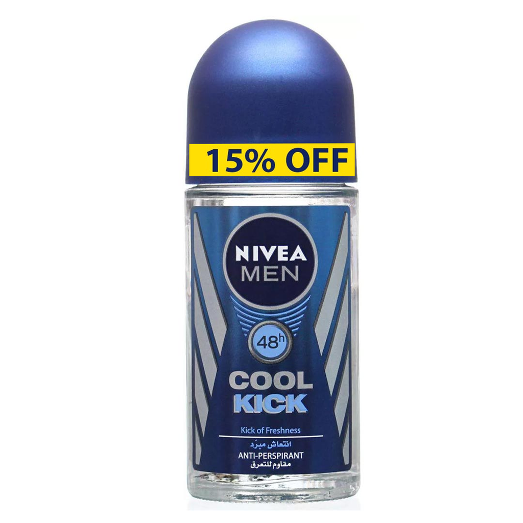 نيفيا رول اون رجالى كول كيك خصم 15% - Nivea Roll On Men Cool Kick Offer 15%