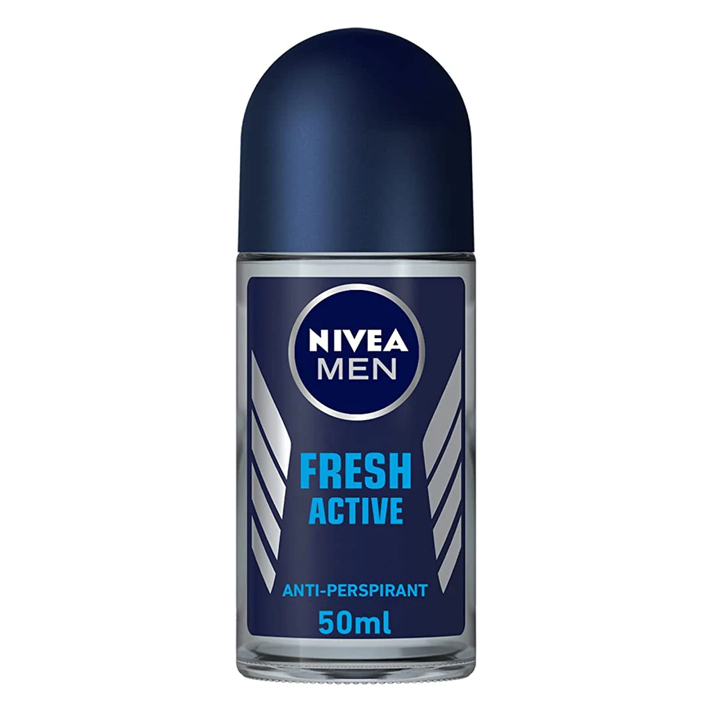 نيفيا رول اون رجالى - Nivea Roll On Men (50ml, فريش اكتيف, بدون)