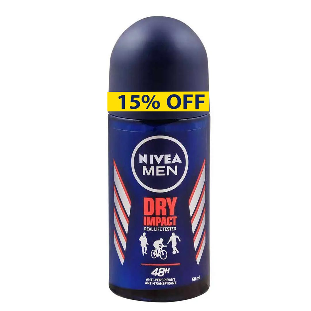 نيفيا رول اون رجالى - Nivea Roll On Men (50ml, دراى امباكت, خصم 15%)