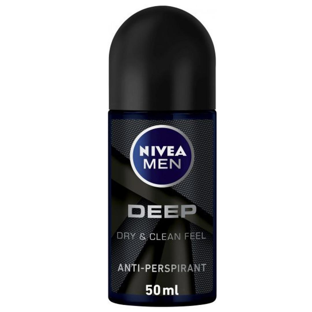 نيفيا رول اون رجالى - Nivea Roll On Men (50ml, ديب دارك وود, بدون)