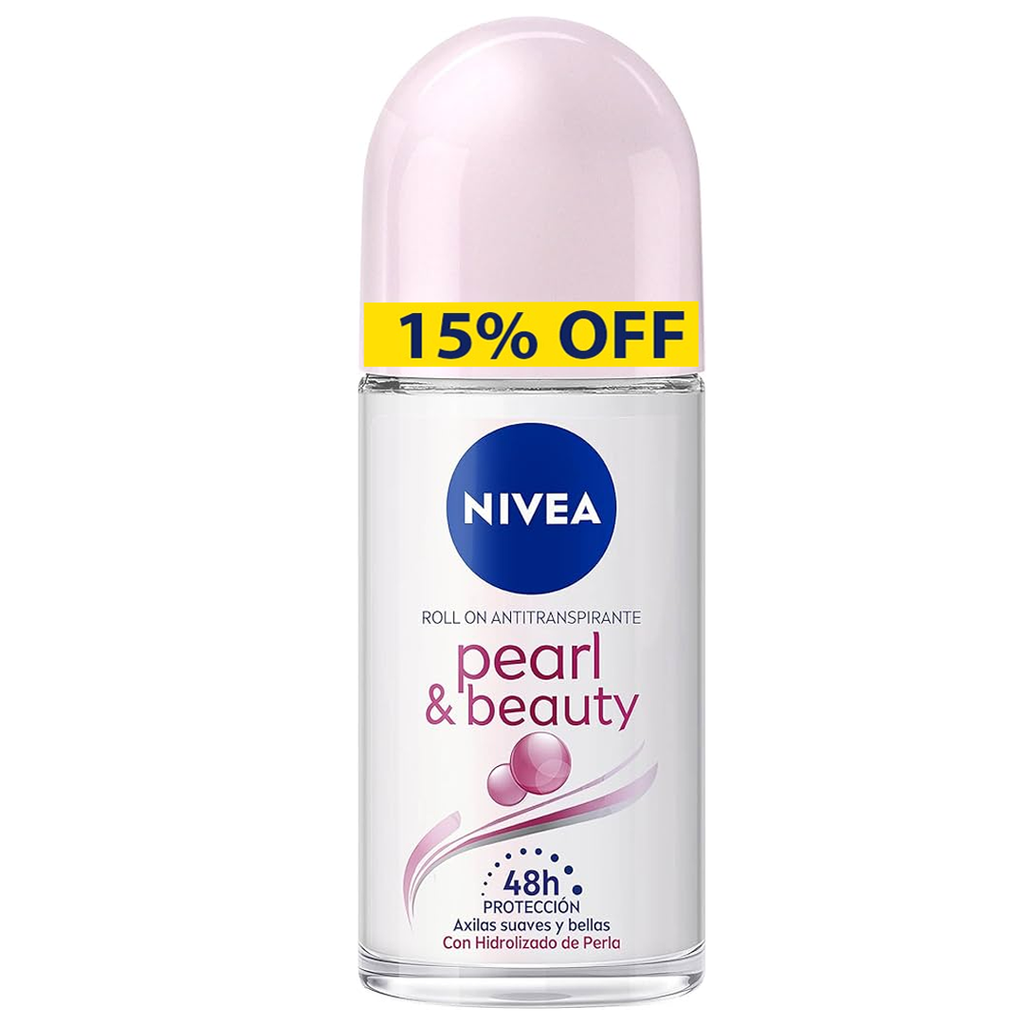 نيفيا رول اون نسائى بيرل & بيوتى خصم 15% - Nivea Roll On Women Pearl & beauty Offer 15%