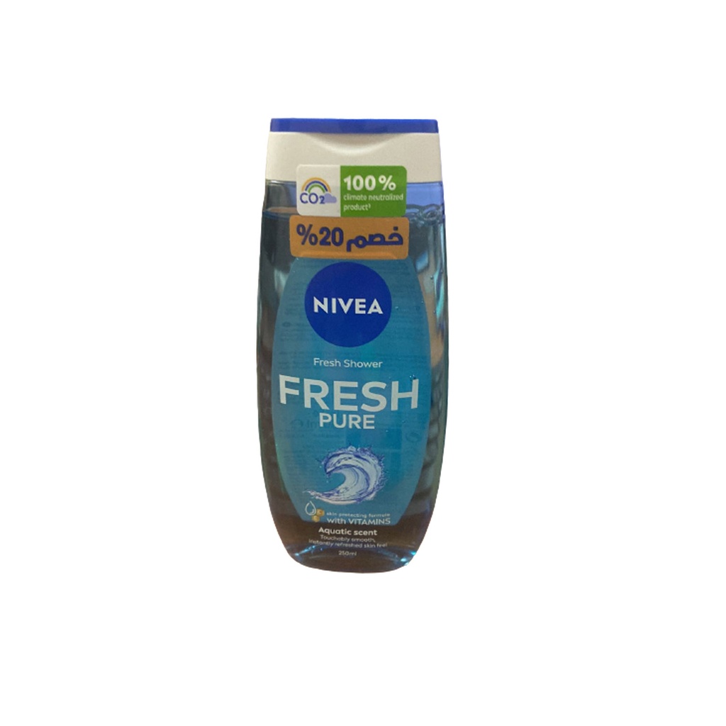نيفيا شاور - Nivea Shower (250ml, فريش بيور, خصم 20%)