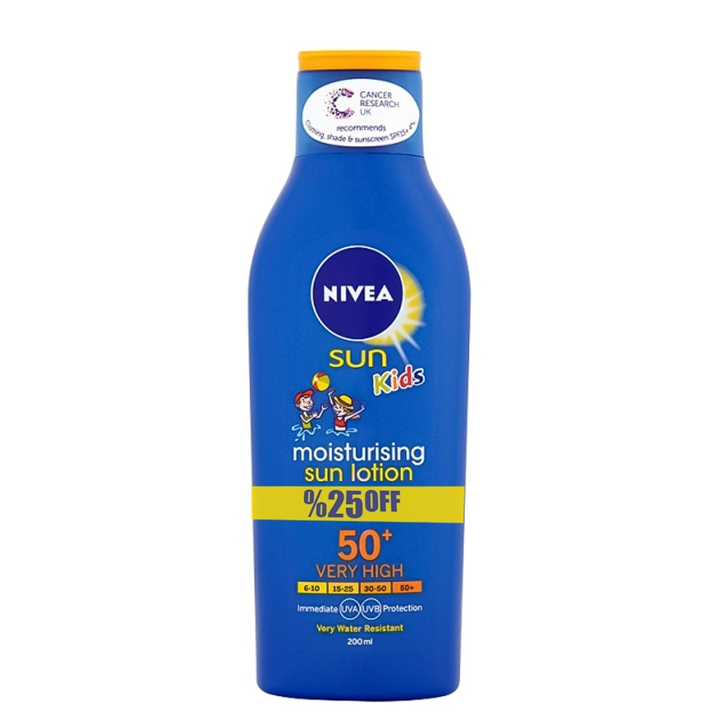 نيفيا صن - Nivea Sun (لوشن, اطفال, 200ml, خصم 25%, 50)