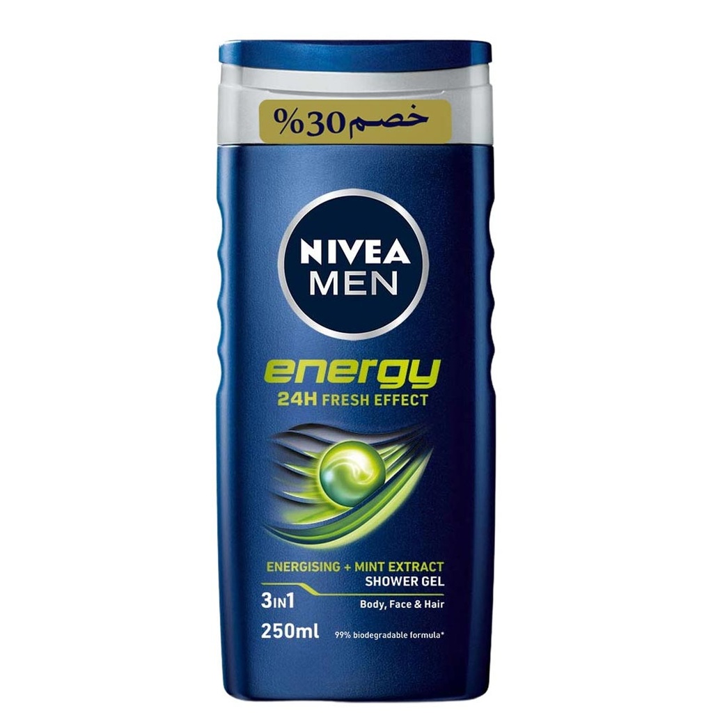 نيفيا مان شاور - Nivea Men Shower (250ml, Energy, diccount 30%)