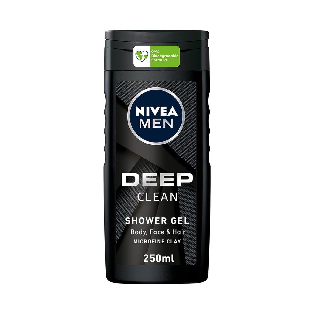 نيفيا مان شاور ديب كلين - Nivea Men Shower Deep Clean (250ml)