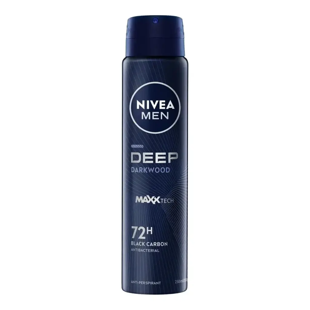 نيفيا مزيل - Nivea Deodorant (سبراى, رجالى, 150ml, ديب دارك وود, بدون)