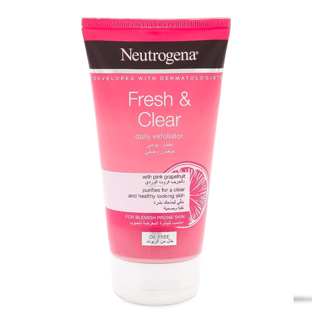 نيوتروجينا فريش&كلير - Neutrogena Fresh&Clear (مقشر, 150ml, جريت فروت وردى)