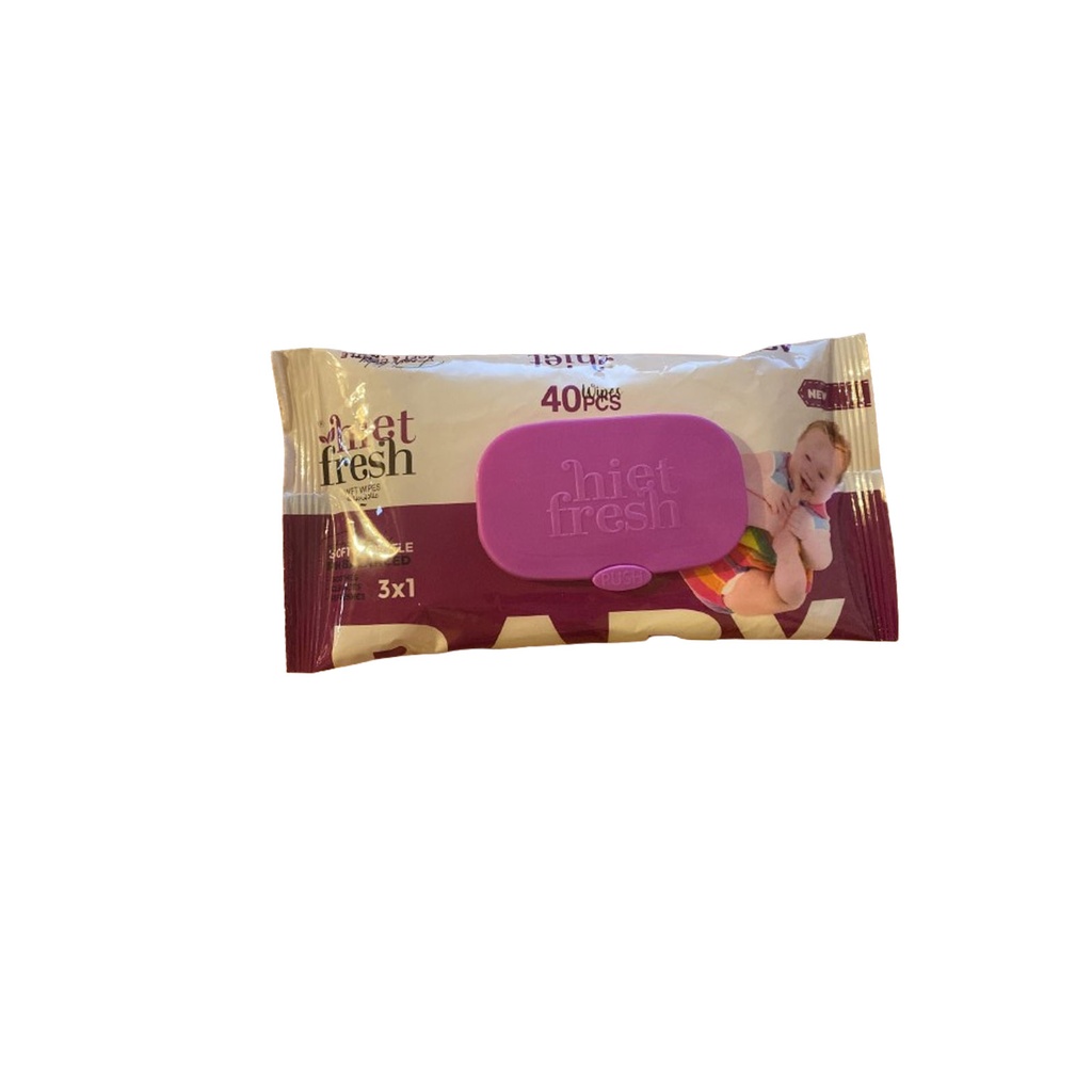 هايت فريش مناديل بيبى - Hiet fresh Wipes Baby 40Pcs