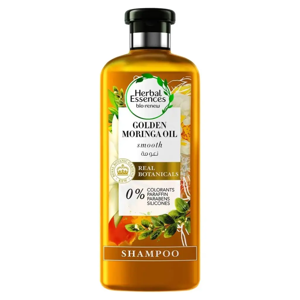 هيربل اسنسز شامبو - Herbal Essences Shampoo (400ml, مورينجا ذهبى, بدون)