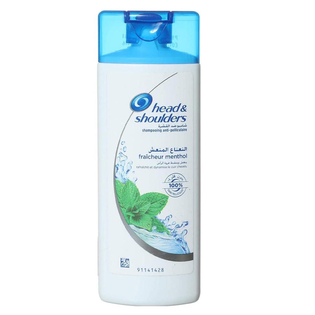 هيد&شولدرز شامبو - Head&Shoulders Shampoo (90ml, Menthol Refresh, without)