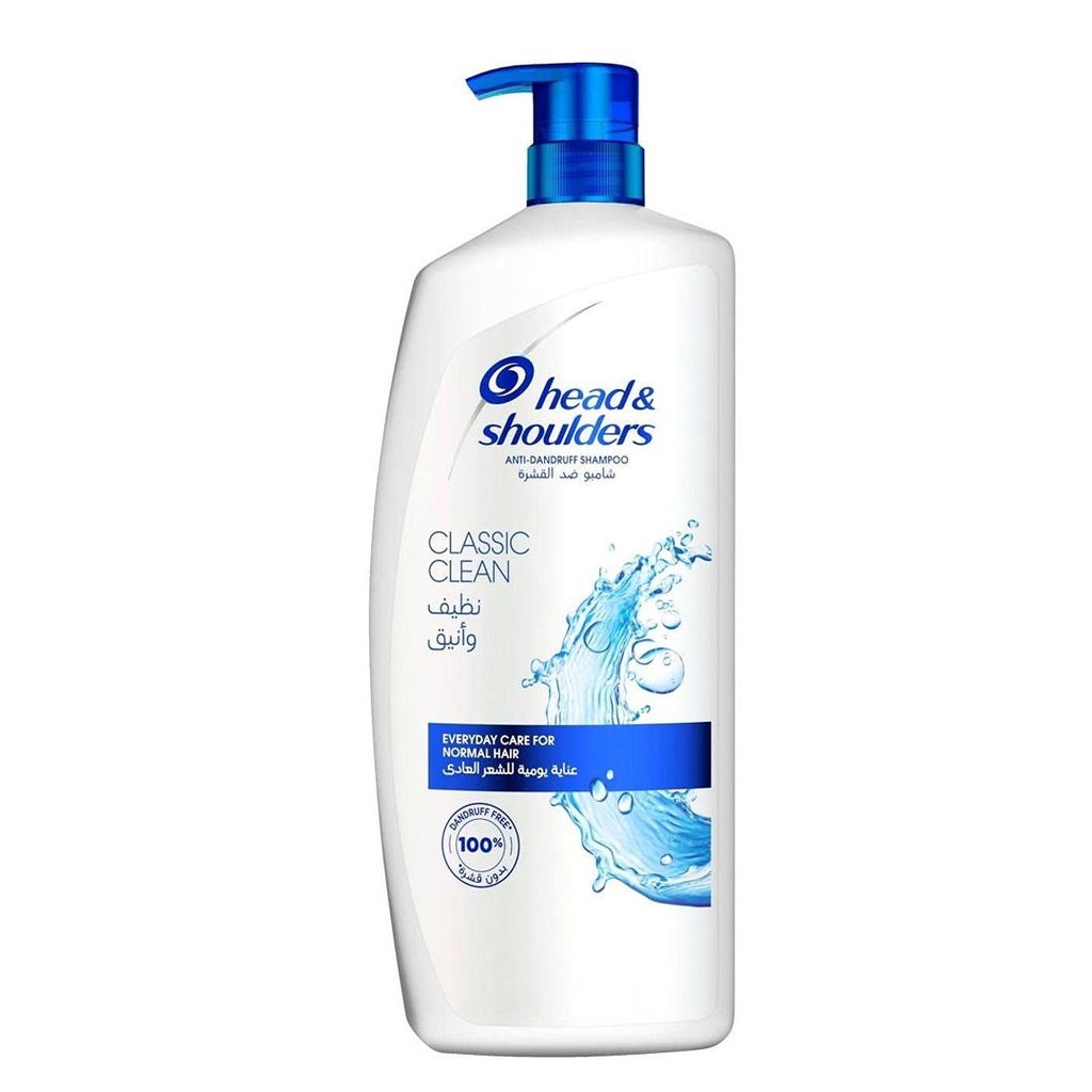 هيد&شولدرز شامبو - Head&Shoulders Shampoo (1L, Classic Clean, without)