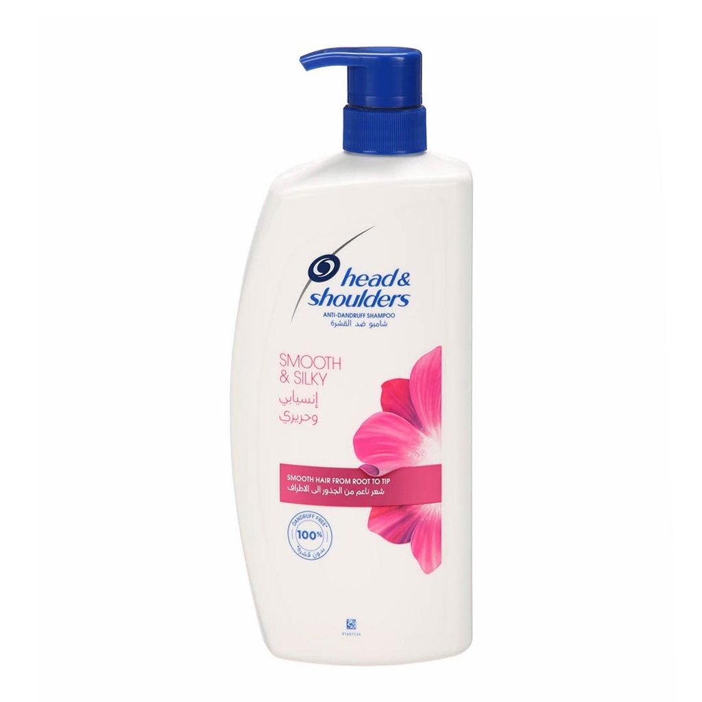 هيد&شولدرز شامبو - Head&Shoulders Shampoo (1L, انسيابى و حريرى, بدون)