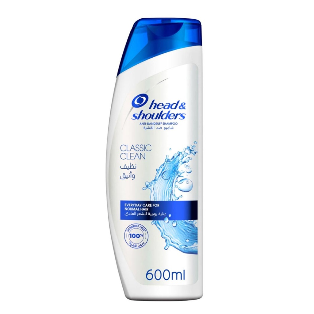 هيد&شولدرز شامبو - Head&Shoulders Shampoo (600ml, نظيف و انيق, بدون)