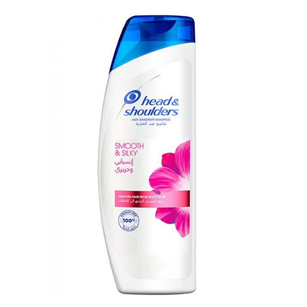 هيد&شولدرز شامبو - Head&Shoulders Shampoo (600ml, انسيابى و حريرى, بدون)