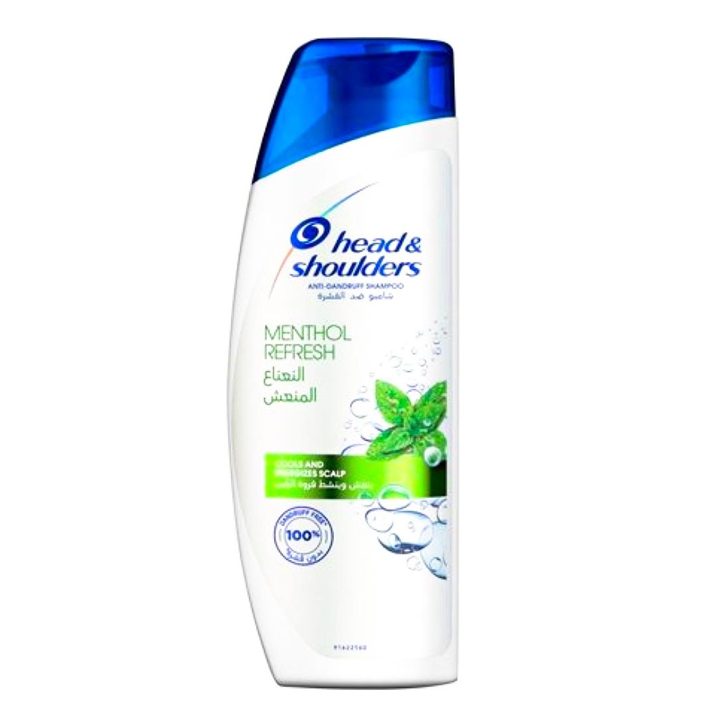 هيد&شولدرز شامبو - Head&Shoulders Shampoo (400ml, نعناع منعش, بدون)