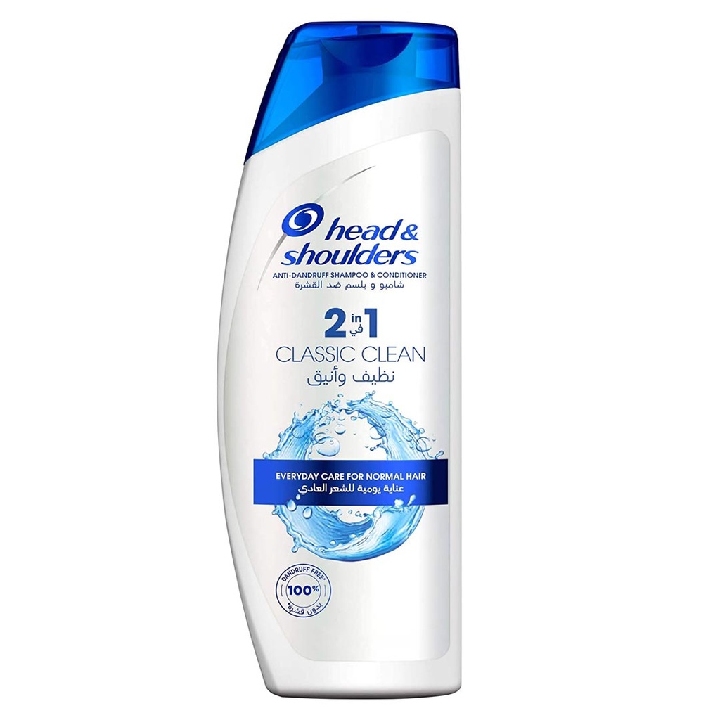 هيد&شولدرز شامبو - Head&Shoulders Shampoo (400ml, نظيف و انيق 2×1, بدون)