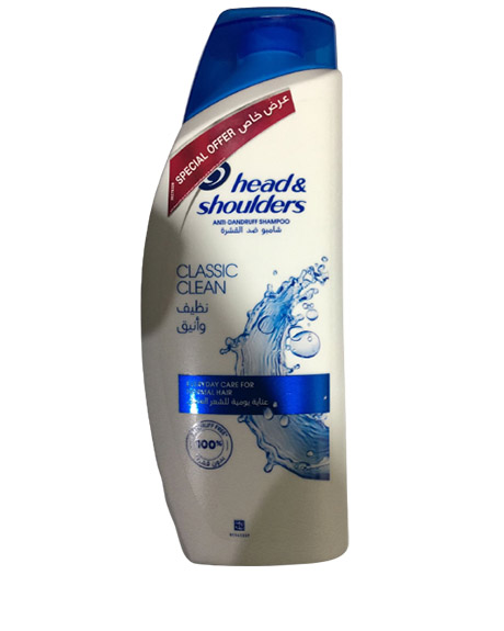 هيد&شولدرز شامبو - Head&Shoulders Shampoo (600ml, نظيف و انيق, عرض خاص)
