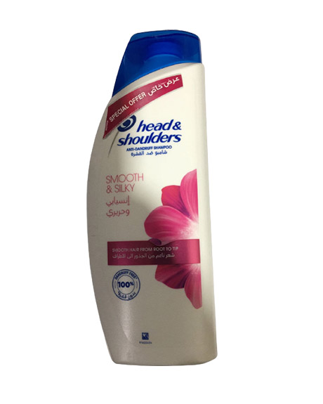 هيد&شولدرز شامبو - Head&Shoulders Shampoo (600ml, انسيابى و حريرى, عرض خاص)