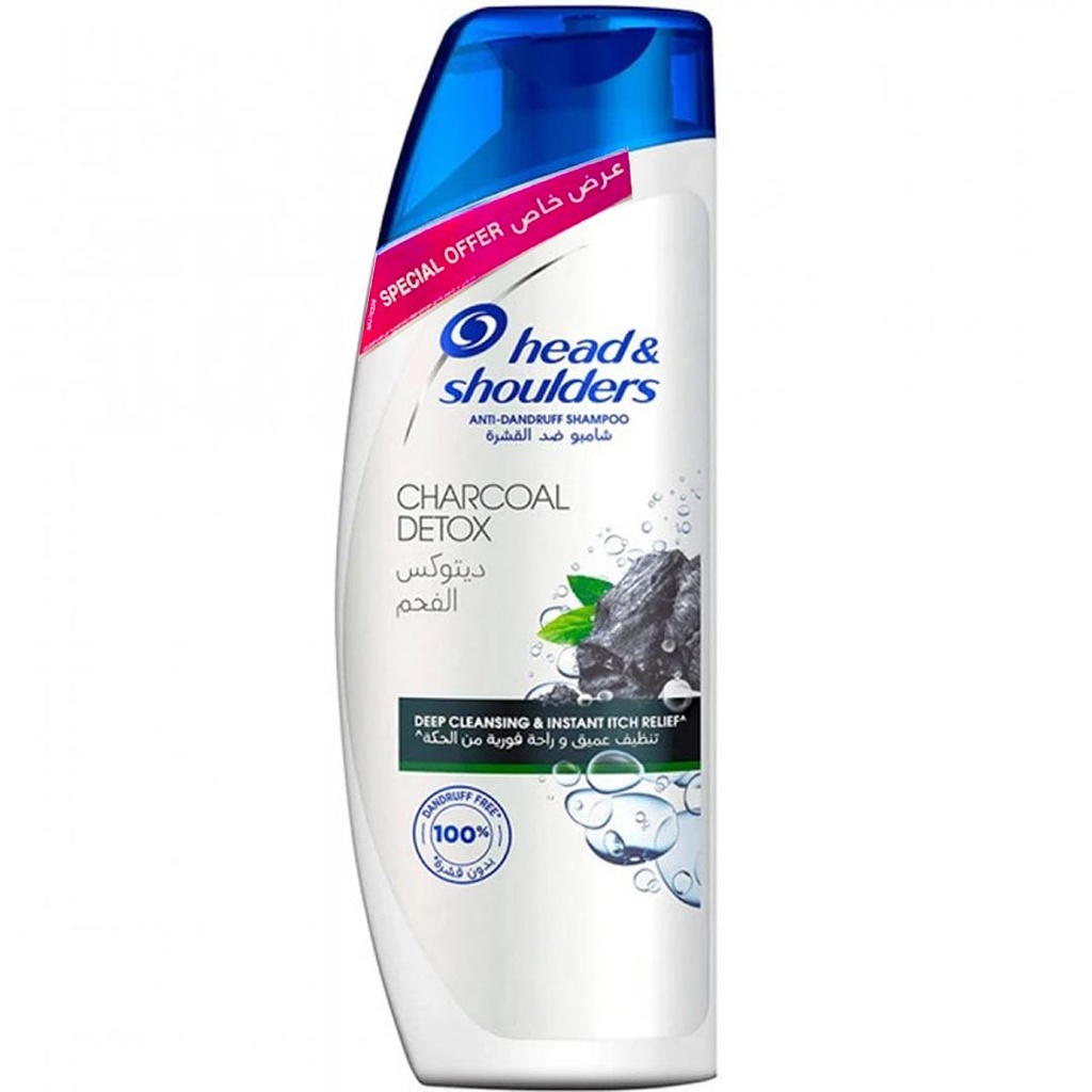 هيد&شولدرز شامبو ديتوكس الفحم - Head&Shoulders Shampoo Charcoal Detox (400ml, عرض خاص)