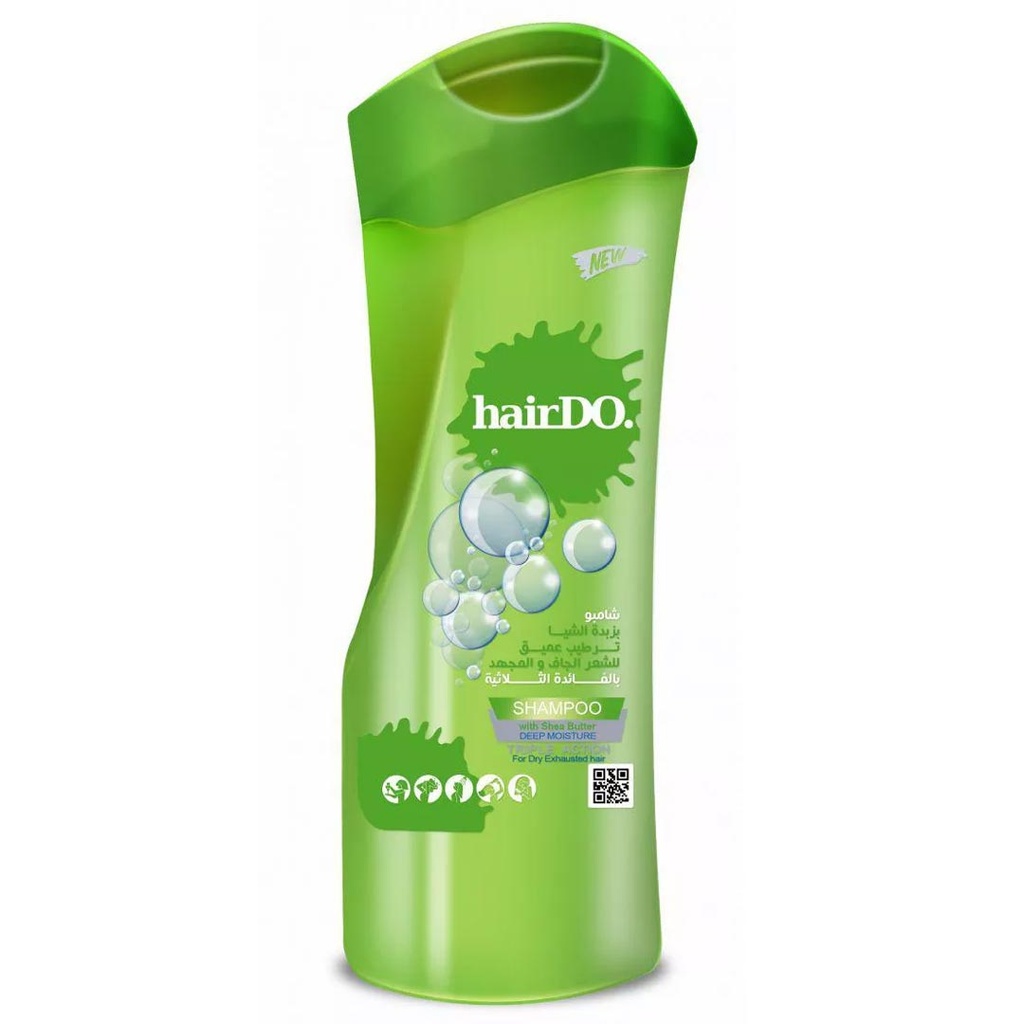 هيردو شامبو - Hairdo Shampoo (800ml, زبدة شيا, بدون)