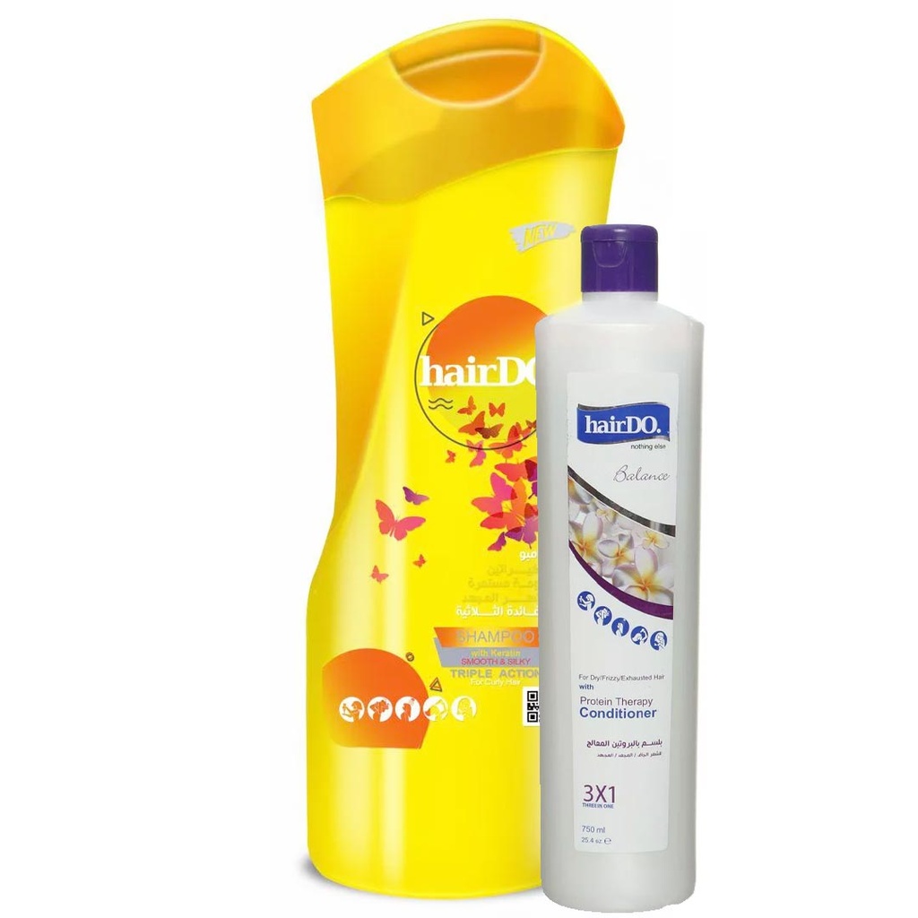 هيردو شامبو - Hairdo Shampoo (800ml, كيراتين, +بلسم)