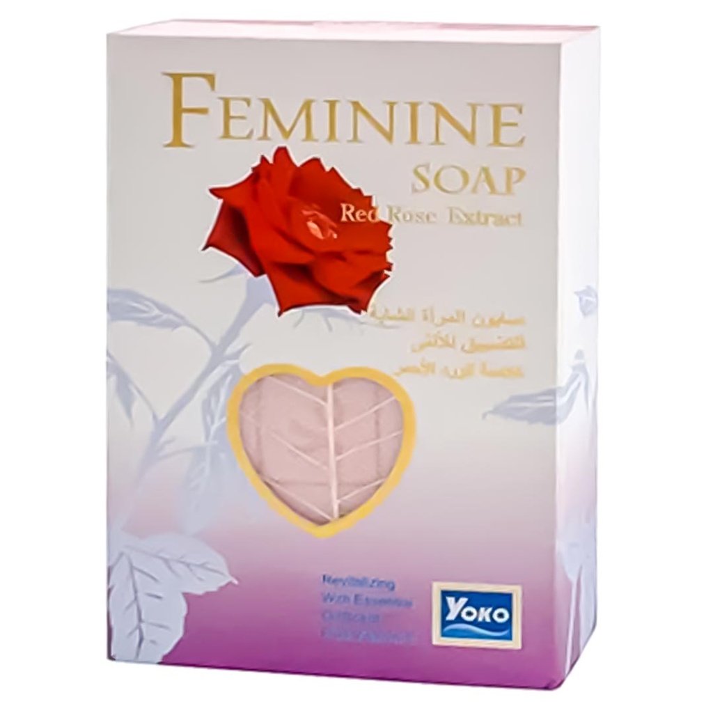يوكو صابون نسائى - Yoko Soap Feminine (80g, ورد احمر)
