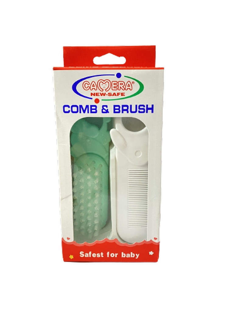 Camera Comb & Brush No:20177 Color: Green 