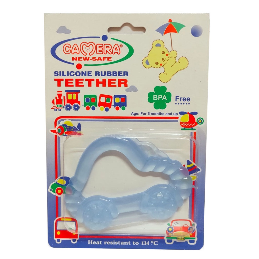 Camera Teether Silicon - Car No:22652 Color: Blue 