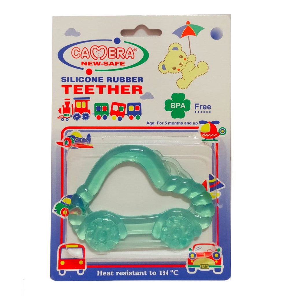 Camera Teether Silicon - Car No:22652 Color: Green (Green)