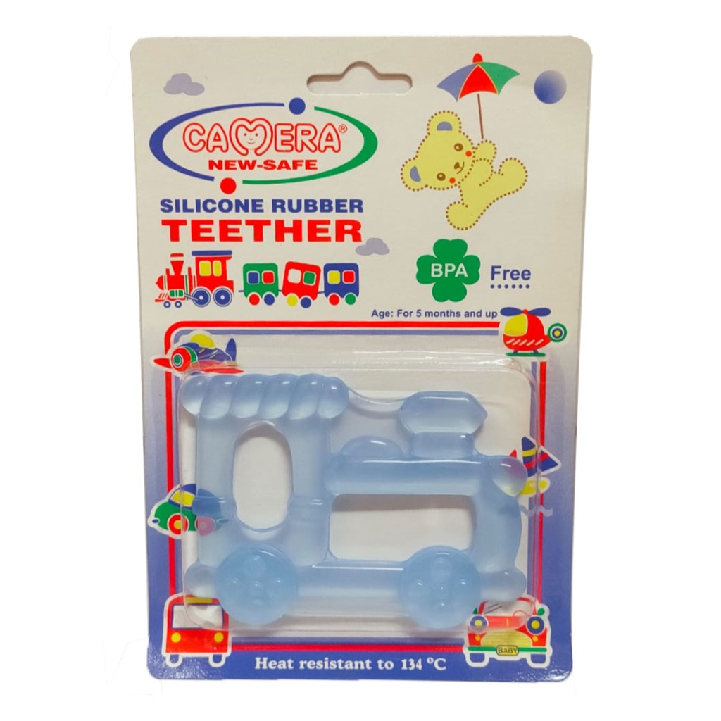 Camera Teether Silicon - Train No:22652 Color: Blue (Blue)
