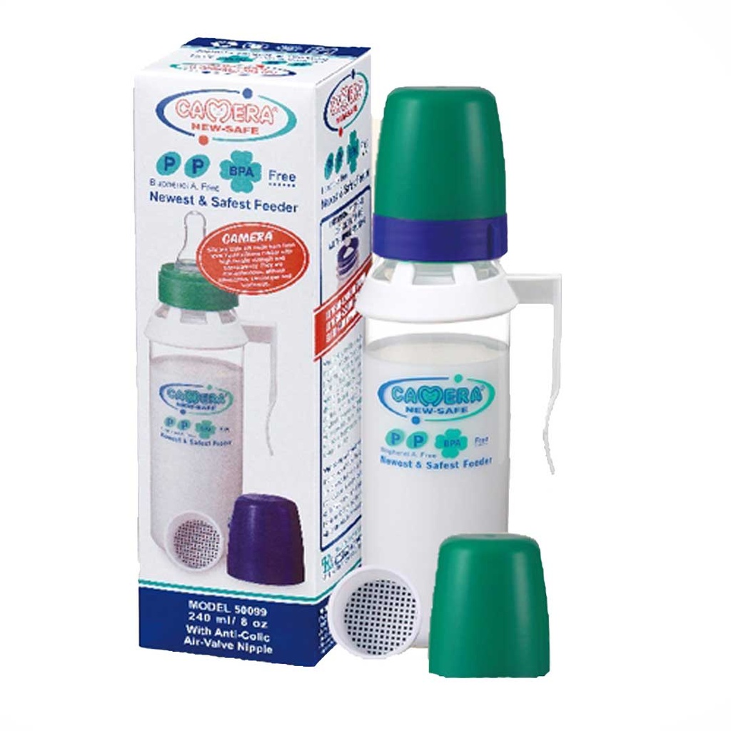 Camera Feeder Bottle Hand No:50099 Color: Green Size: 240ml 